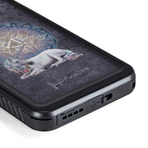 Celtic Unicorn by Brigid Ashwood Galaxy S24 Plus Waterproof Case